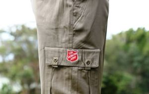 Cargo Pants With Red Shield