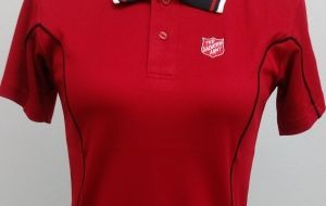 Ladies Red Polo